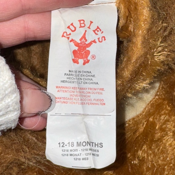 Rubie's size 12-18 months Brown Lion Plush Costume for Kids - Picture 4 of 8